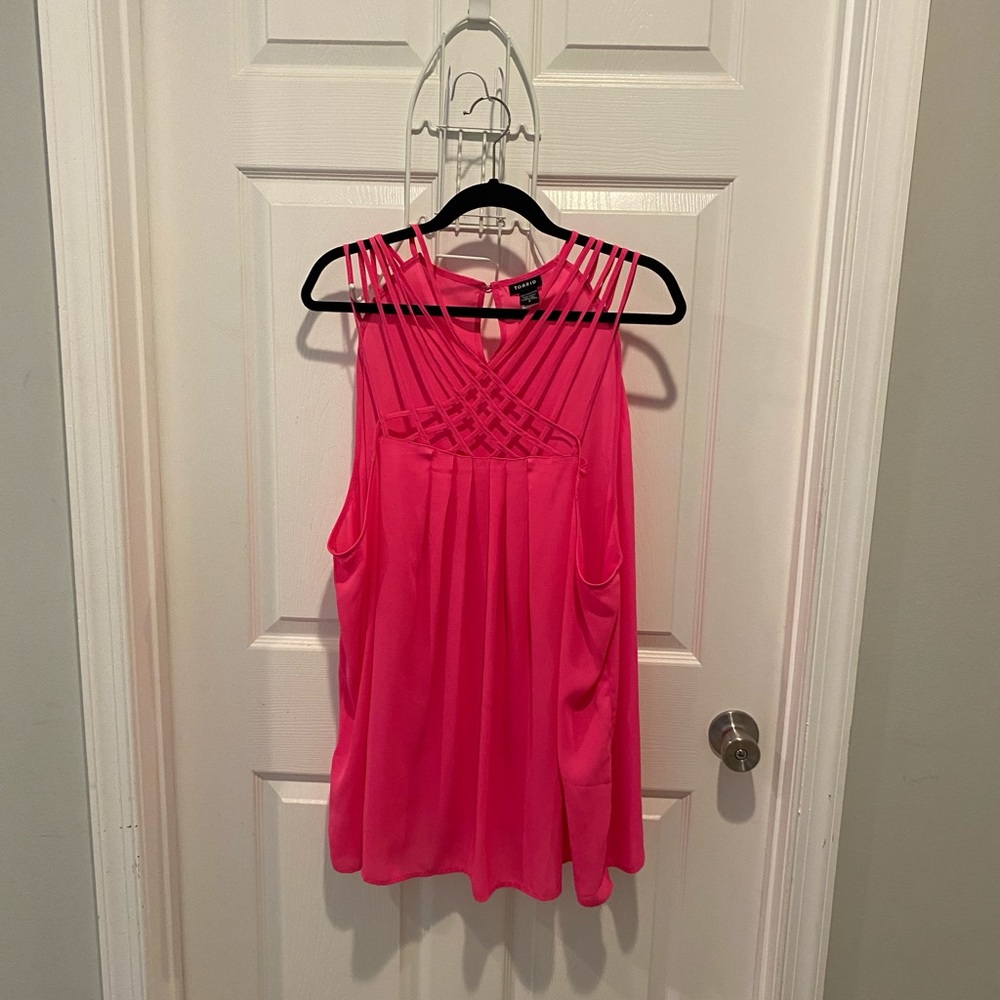 Torrid strappy neck top